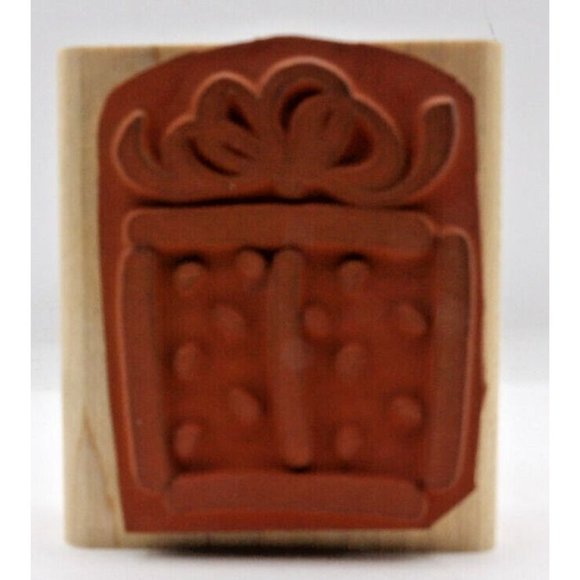 Stamp, Wooden Rubber, Birthday Present ©1995 Stampin Up! 2 1/4 x 2" - Picture 4 of 4